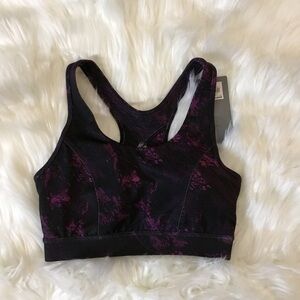 Tek Gear size XS Bra NWT purple & black